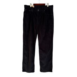 NWT Levi’s Men’s Black Corduroy Pants Mid Rise Relaxed Straight Leg 31 x 30